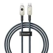 Kable - Kabel szybkiego ładowania Baseus USB C do IP 20A,1m (granatowy) - miniaturka - grafika 1