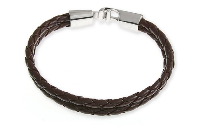 Bransoletka Męska ~ 2 X Rzemyk Brązowy