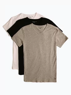 Tommy Hilfiger - T-shirty męskie pakowane po 3 szt., biały|szary|czarny - Koszulki męskie - miniaturka - grafika 1