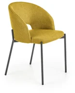 Krzesła - Krzesło tapicerowane K373 musztardowe HALMAR - miniaturka - grafika 1