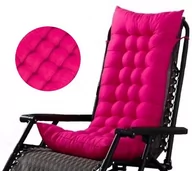 Poduszki ogrodowe - Poduszka Ogrodowa Na Krzesło Fotel Pikowana 110X60 Różowa - miniaturka - grafika 1
