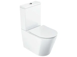 Ravak - WC kombi z deską sedesową SoftClose, odpływ vario, napuszczenie z boku, RimOff, biała X01872 - Miski WC - miniaturka - grafika 1