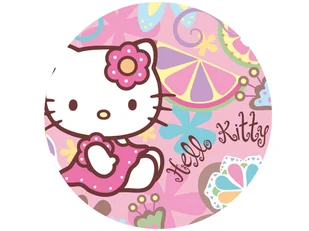 Dekoracyjny opłatek tortowy Hello Kitty - 20 cm - Ciasta i półprodukty do ciast - miniaturka - grafika 1