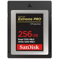 Karty pamięci - KARTA SANDISK EXTREME PRO CFexpress 256GB (1700/1200 MB/s) - miniaturka - grafika 1