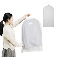 Pokrowce na ubrania - Pokrowiec na ubrania 60x100cm Ochronny pokrowiec na marynarkę kurtkę - miniaturka - grafika 1