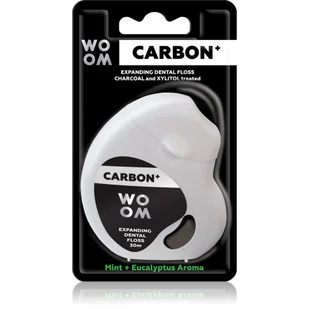 WOOM WOOM CARBON+ 30m - czarna nitka dentystyczna z węglem - Nici dentystyczne - miniaturka - grafika 1