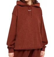 Bluzy damskie - Damska Pluszowa Bluza z Kapturem Nike Sportswear Oversized DD5118-273 XL - miniaturka - grafika 1