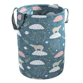 Pudła i pojemniki do przechowywania - Kosz na zabawki Tobi, niebieski, 30x40cm, Magic Collection - miniaturka - grafika 1