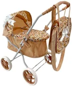 Wózki dla lalek - Wózek dla lalek głęboki z torbą - miniaturka - grafika 1