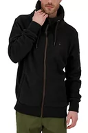 Kurtki męskie - Alife and Kickin EliasAK F męska bluza dresowa, kurtka rekreacyjna, bluza z zamkiem błyskawicznym, S-XXXL, Moonless, S, - miniaturka - grafika 1