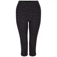 Spodnie sportowe damskie - Legginsy damskie 3/4 Dare 2b Influential 3/4 Rozmiar: XXS / Kolor: czarny/szary - miniaturka - grafika 1
