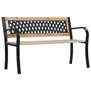 vidaXL Ławka ogrodowa, 120 cm, drewno - Ławki ogrodowe - miniaturka - grafika 1