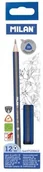 Przybory szkolne - MILAN 023937 Ołówek trójkątny 2B 023937 - miniaturka - grafika 1