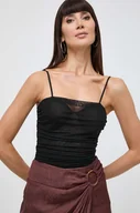 Body - Guess body ALIVIA damskie kolor czarny gładka W4GP32 KBAH2 - miniaturka - grafika 1