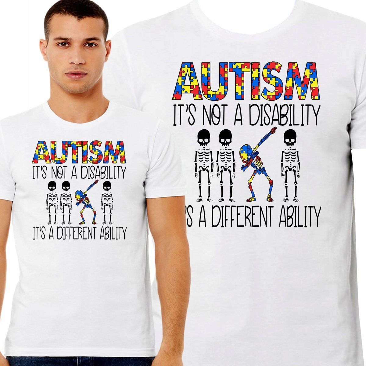 Koszulka Autism Skeleton Autyzm Szkielet Meme Jakość Prezent L 3387
