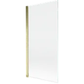 Parawany nawannowe - Mexen Mist parawan nawannowy 1-skrzydłowy 90 x 150 cm, transparent, złoty - 8A9-090-001-50-00 - miniaturka - grafika 1