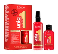Zestawy kosmetyków damskich - REVLON PROFESSIONAL UNIQ ONE ZESTAW KOSMETYKÓW DO PIELĘGNACJI WŁOSÓW 100ML + 150ML - miniaturka - grafika 1