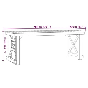 Vidaxl 3-cz. Zestaw mebli ogrodowych, impregnowane drewno sosnowe - Meble ogrodowe Vidaxl 3-cz. Zestaw mebli ogrodowych, impregnowane drewno sosnowe - Meble ogrodowe - miniaturka - grafika 13