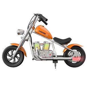 Motocykl Elektryczny dla Dzieci Hyper GOGO Cruiser 12 Plus z Aplikacją, 12 Cali, 160W, 5,2Ah, Głośnik Bluetooth - Pomarańczowy - Motocykle - miniaturka - grafika 2