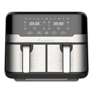 Frytkownice - MasterPRO Rocket Duo 900 | Hot Air Fryer Double | Black | pojemność 9 l i moc 2100 W | LED Touch Screen and Non-Stick Basket | Fryer | 11 funkcji w 1 - miniaturka - grafika 1