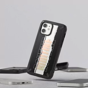 RINGKE Fusion X Design etui pancerny pokrowiec z ramką iPhone 12 mini czarny (Routine) (XDAP0020) XDAP0020 - Etui i futerały do telefonów - miniaturka - grafika 3