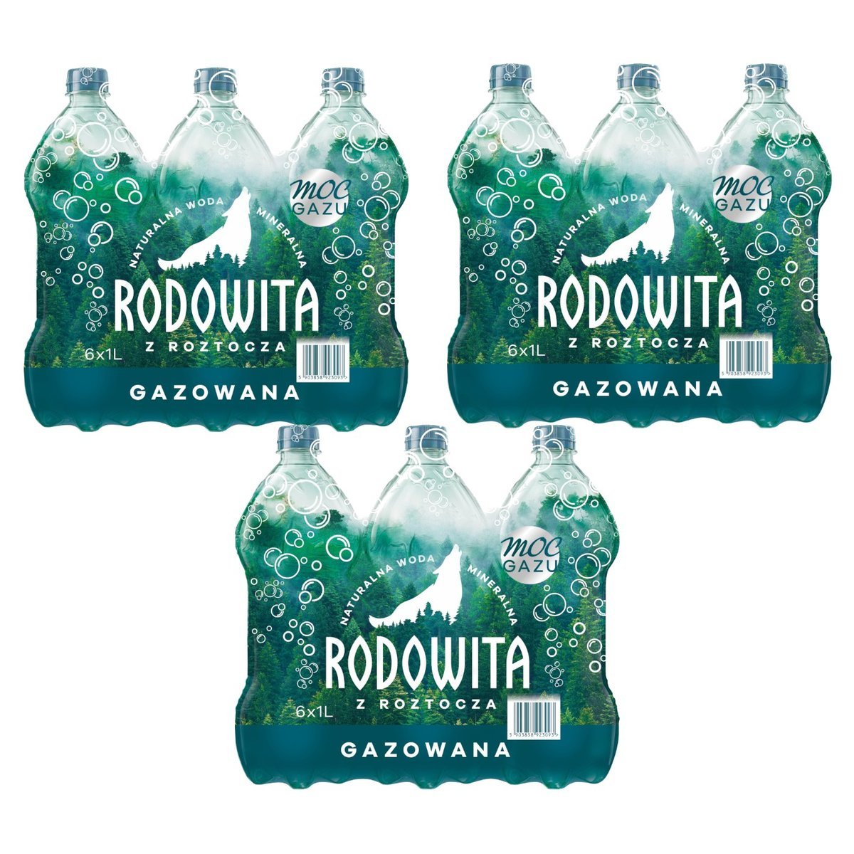 Woda mineralna RODOWITA z Roztocza gazowana 18x 1 l