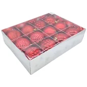 Bombki - Bombki plastikowe 8 cm czerwone 12 szt. - miniaturka - grafika 1