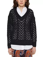 Swetry damskie - edc by ESPRIT Sweter damski, 004/Black 4, XS - miniaturka - grafika 1