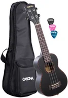 Instrumenty smyczkowe - Cascha Mahogany Black ukulele sopranowe - miniaturka - grafika 1