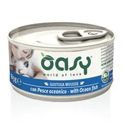 Mokra karma dla kotów - OASY Mousse Z Rybami Oceanicznymi - mokra karma dla kota - puszka 85g - miniaturka - grafika 1
