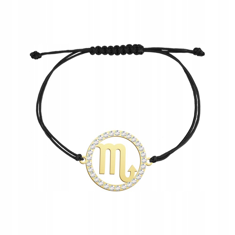 Pozłacana Bransoletka Znak Zodiaku SKORPION