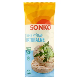 Sonko Wafle ryżowe naturalne 130 g - Zdrowa żywność - miniaturka - grafika 1
