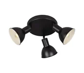 Lampy sufitowe - Briloner 2674-035 - Oświetlenie punktowe RETRO 3xE14/25W/230V czarny - miniaturka - grafika 1