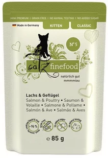 Catz Finefood Kitten N.05 Łosoś i drób saszetka 85g - Mokra karma dla kotów - miniaturka - grafika 1