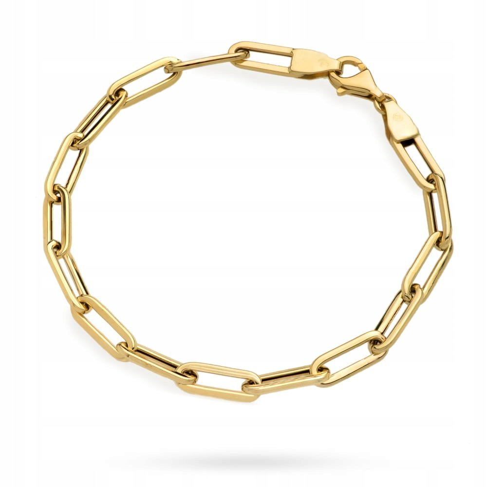 Złota bransoletka 585 z owalnych ogniw 3,02g 19,5cm elegancka biżuteria