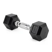 Hantle i ciężarki - Hantel ogumowany TREXO Hex HXD25 2.5 kg - miniaturka - grafika 1