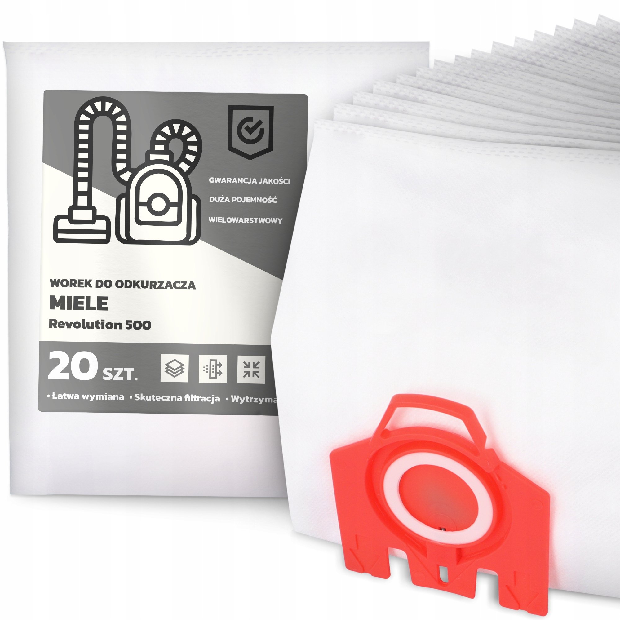 20x Worek do Odkurzacza Miele Revolution 500 Syntetyczny Torba Worki G9