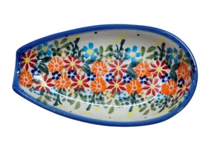 Ceramiczna podstawka na łyżkę Ceramika Bolesławiec - Świeczniki - miniaturka - grafika 1