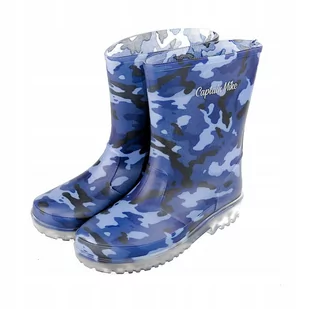 Kalosze dziecięce dla chłopca Captain Mike® niebieskie moro rozmiar 28 - Kalosze damskie Kalosze dziecięce dla chłopca Captain Mike® niebieskie moro rozmiar 28 - Kalosze damskie - miniaturka - grafika 1