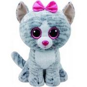 Maskotki i pluszaki - Ty Meteor Beanie Boos Kiki - Szary kot, 42 cm GXP-582944 - miniaturka - grafika 1