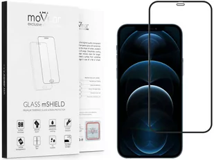 moVear 2.5D Max Matt - Matowe Szkło Hartowane Do Apple Iphone 12 Pro Max (6.7") Na Cały Ekran | Antyrefleksyjne, Do Etui, Fullglue, 9H - Szkła hartowane na telefon - miniaturka - grafika 1