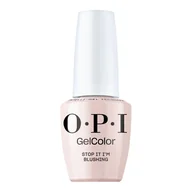 Lakiery hybrydowe - OPI Gel Color Intelli-Gel System, lakier hybrydowy, stop it im blushing, 15ml - miniaturka - grafika 1