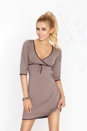 Piżamy damskie - HALKA MAGNOLIA (kolor granat, rozmiar L) - miniaturka - grafika 1