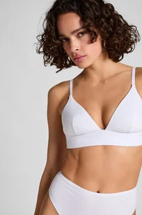 Hunkemöller Bawełniana braletka Biały - Biustonosze - miniaturka - grafika 1