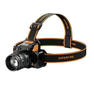 Latarki - Latarka czołowa Superfire HL58, 350lm, USB - miniaturka - grafika 1