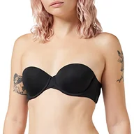 Biustonosze - Calvin Klein Biustonosz bez ramiączek Light Lined Strapless z Czapką, Czarny, (Taglia Produttore: DD36) - miniaturka - grafika 1