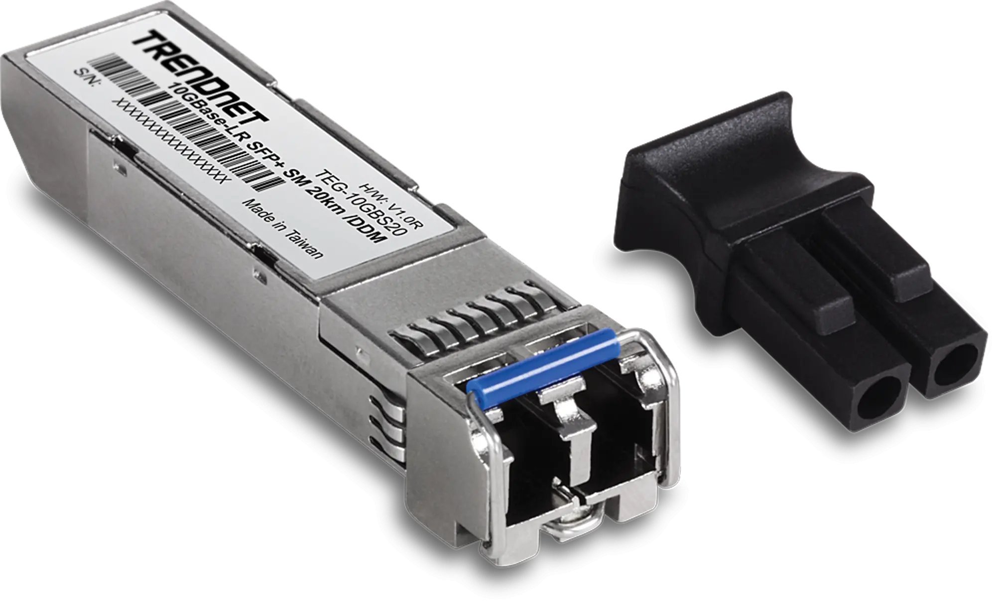 Moduł SFP TRENDnet przekaźników sieciowych Swiatłowód 10310 Mbit/s SFP+ 1310 nm TEG-10GBS20