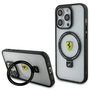 Ferrari FEHMP15XUSCAH iPhone 15 Pro Max 6.7" transparent hardcase Ring Stand 2023 Collection MagSafe - Etui i futerały do telefonów - miniaturka - grafika 1