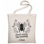 Torby i wózki na zakupy - Allbag Bee.pl Bawełniana torba Don&#039;t worry bee healthy - miniaturka - grafika 1