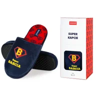 Kapcie damskie - SOXO, Kapcie Super Babcia w pudełku na prezent - 38–39 - miniaturka - grafika 1